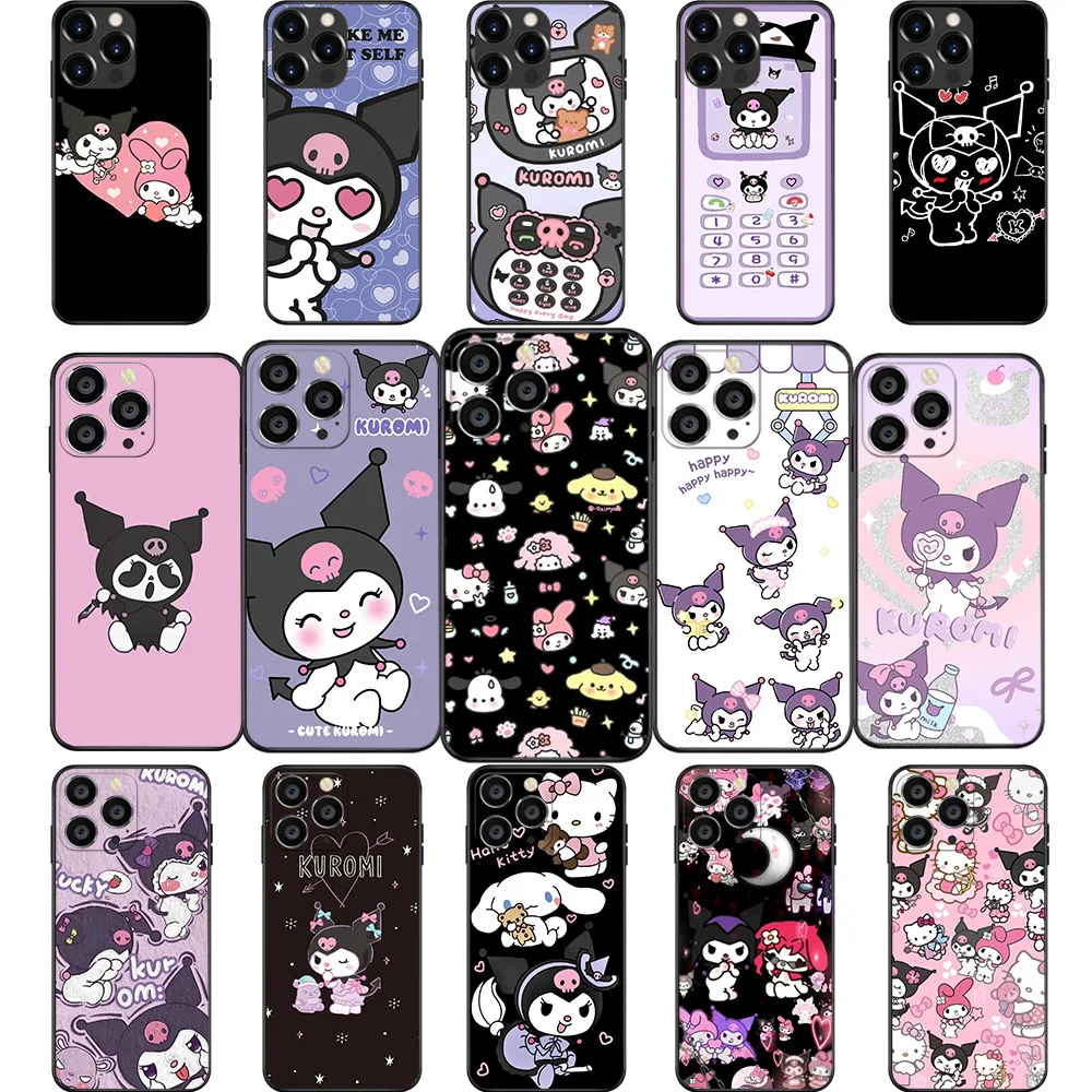 AK-12 Cute Kuromi Soft чехол для VIVO Y3 Y3S Y15 Y17 Y19 Y5S Y20 Y81I V15 V20 V20i SE Y70 Y11 Y12 Pro