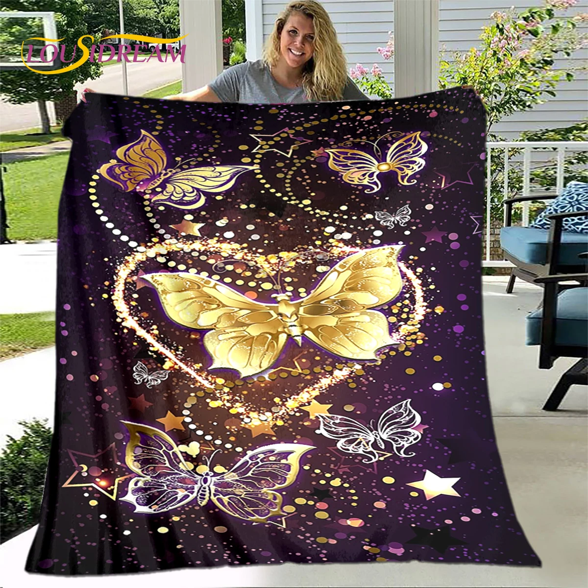 Новое 3D красочное искусственное фланелевое одеяло теплое Sherpa для гостиной