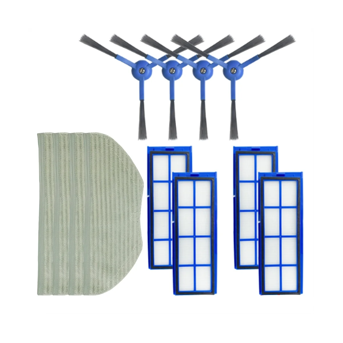 

Side Brush Filter Mop Cloth Cleaning Brush Replacement Accessories for Robovac L70 Robot Vacuum Cleaner