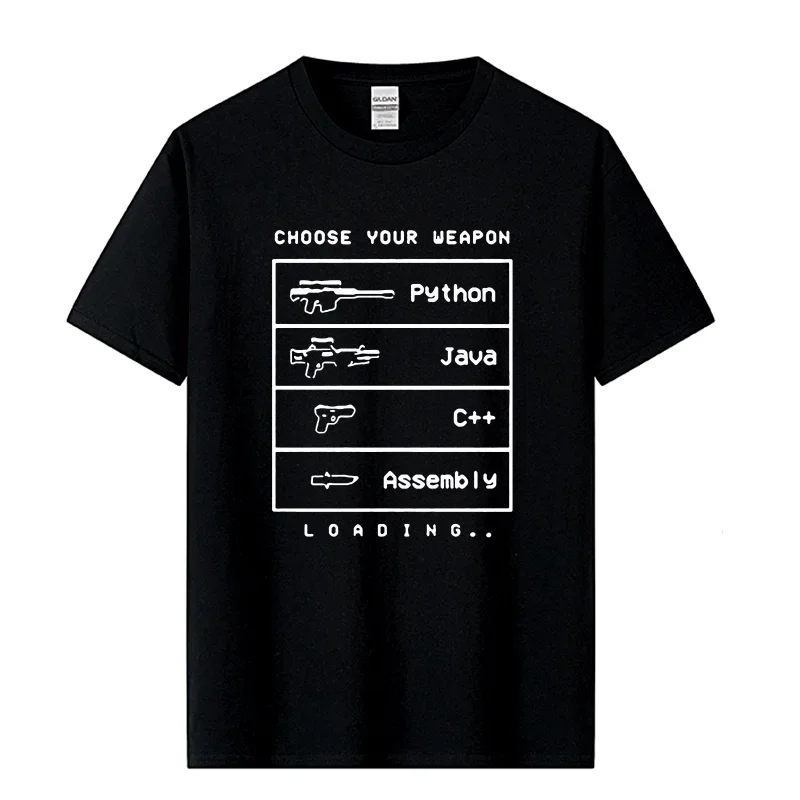 Забавная компьютерная футболка с языком C Java Programmer мужская хлопковая коротким