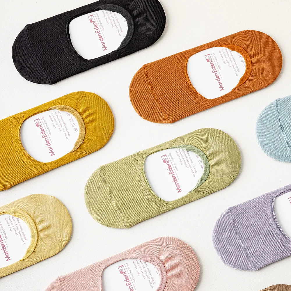 Invisible Socks Female Socks Shallow Thin Mouth Low Help Ms Ship Socks Breathable Absorbent Cotton Socks Black Four Seasons