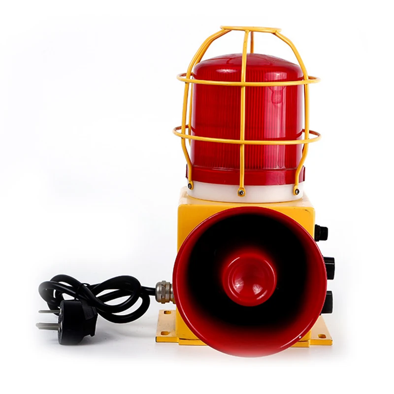 

Hot sale High Decibel Audible Visual Alarm Waterproof Industrial Siren with Warning Light Strobe Light Audible And Visual Alarm