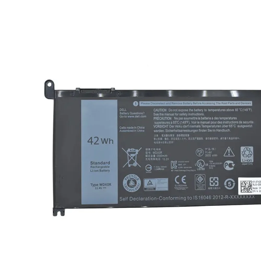 Фото Аккумулятор 11.4V 42Wh 3500mAh WDX0R 3CRH3 для ноутбуков WDXOR, WDX0R, 3CRH3, T2JX4, FC92N, Inspiron 7000 №3