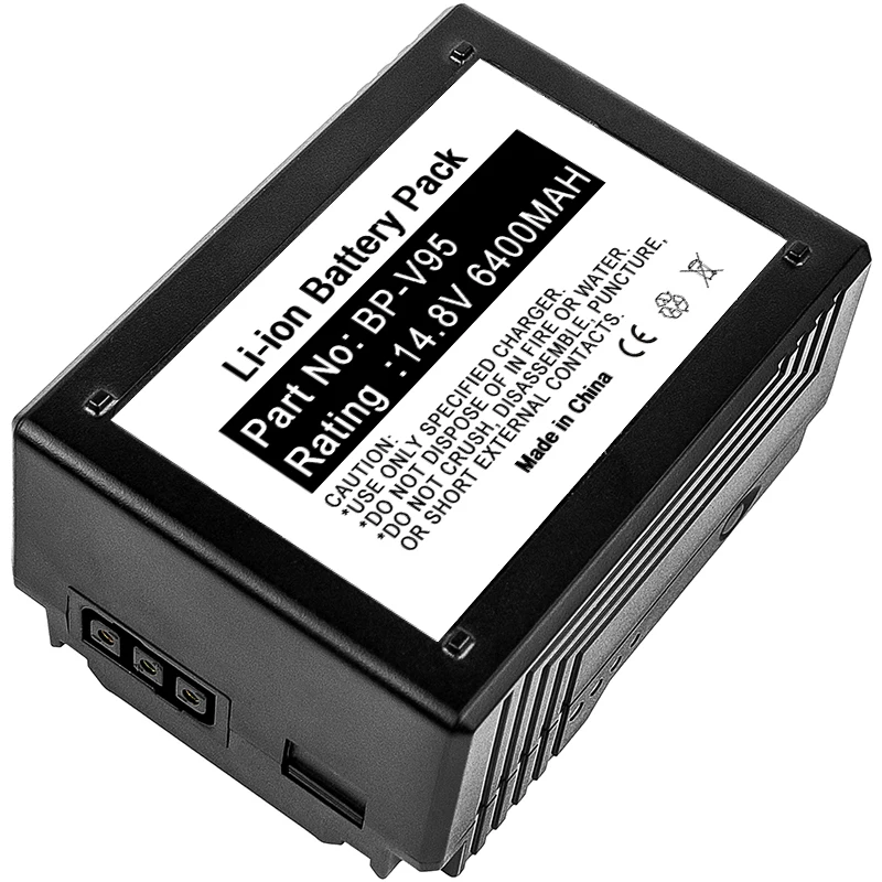 

Lithium Ion 14.8V 6400MAH BP-v95 V Mount replacement V-mount Li-ion digital camera battery for PMW-EX330 PMW-F5 PMW-F55