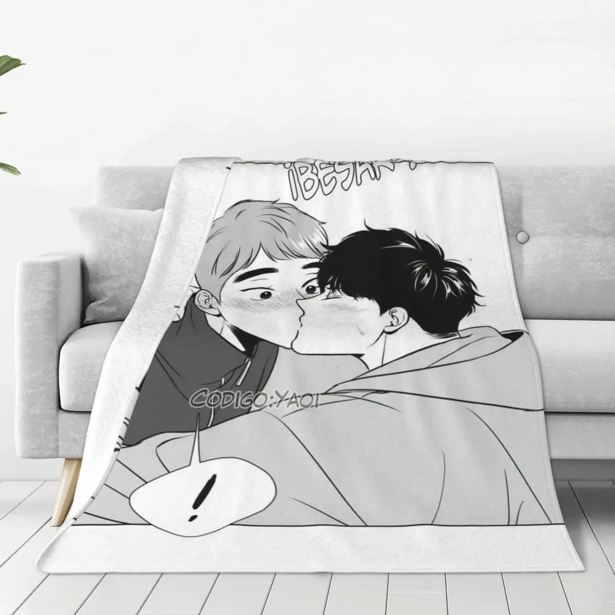 

Anime Bj Alex Kiss Blankets Yaoi Lgbt Chanwoo Bl Md Jiwon Dg Flannel Vintage Warm Throw Blankets for Coverlet Spring Autumn