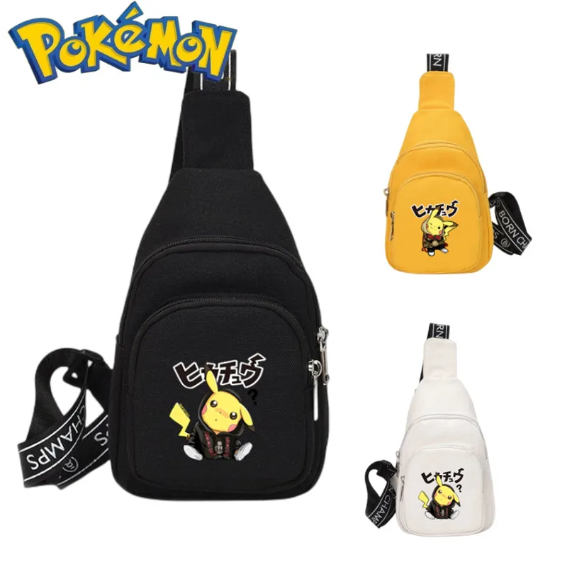 Детская нагрудная Сумка Pokemon pikachu Chrildren, спортивные сумки через плечо, мужские и женские нагрудные сумки, поясная сумка, Рождественский подарок