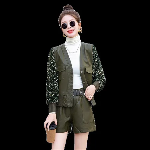 Весеннее Новое модное Стильное универсальное повседневное бархатное кожаное