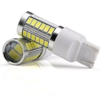 2pcs led drl sidelight super white bulbs t20 w215w 7443 5630 33smd dual filament high quality durable turn light parts