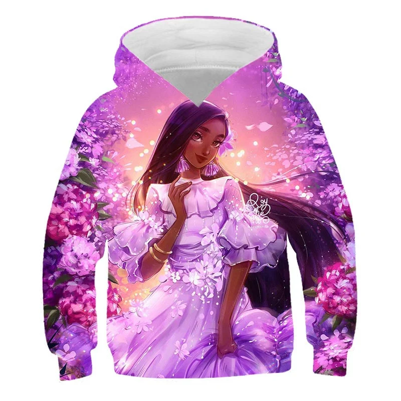 

2022 Spring Autumn Encanto Mirabel Hoodies Girls Print Long Sleeve Sweatshirts Disney Series Clothes Hooded Tops 1-10 Years Old