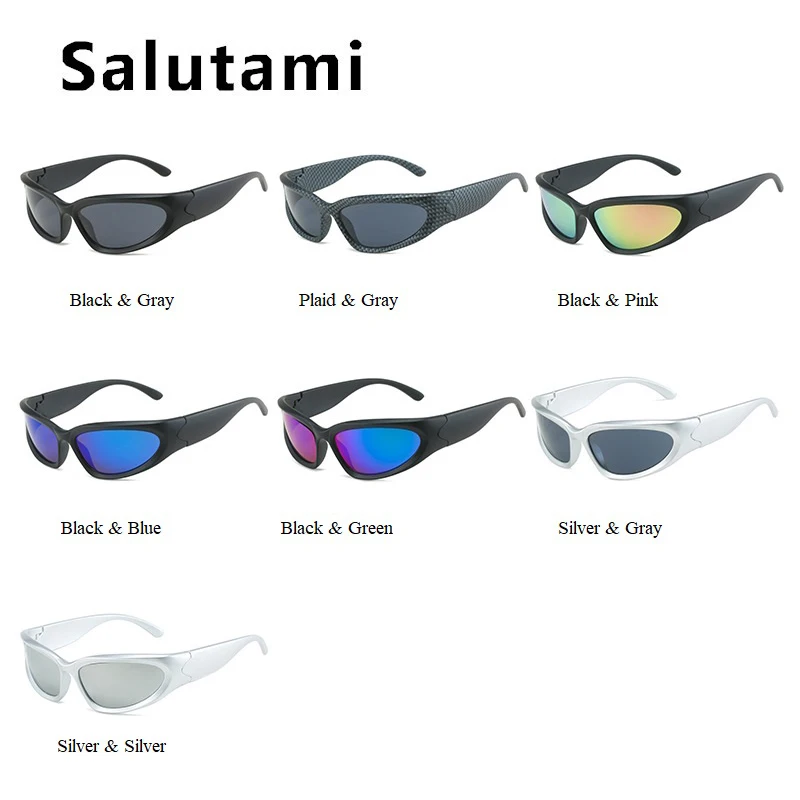 ins hot steampunk sunglasses for women new luxury brand silver mirror oval sun glasses men vintage hip hop punk eyewear shades free global shipping