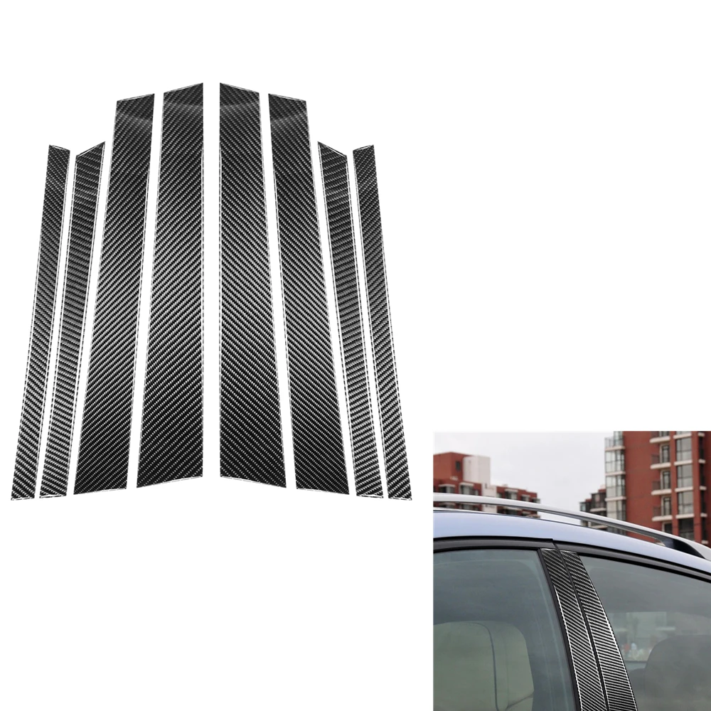 

8 шт., декоративная накладка на колонны из углеродного волокна для BMW X5 F15 2014-2018