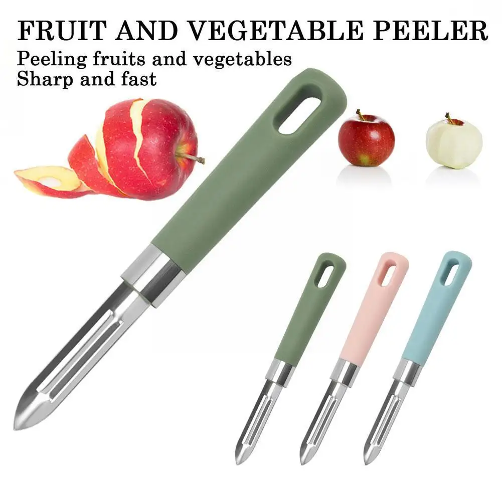 

Kitchen Fruit And Vegetable Potato Peeling One Planer Tool Kitchen Word Melon Knife Gadget Steel Planer G7l2