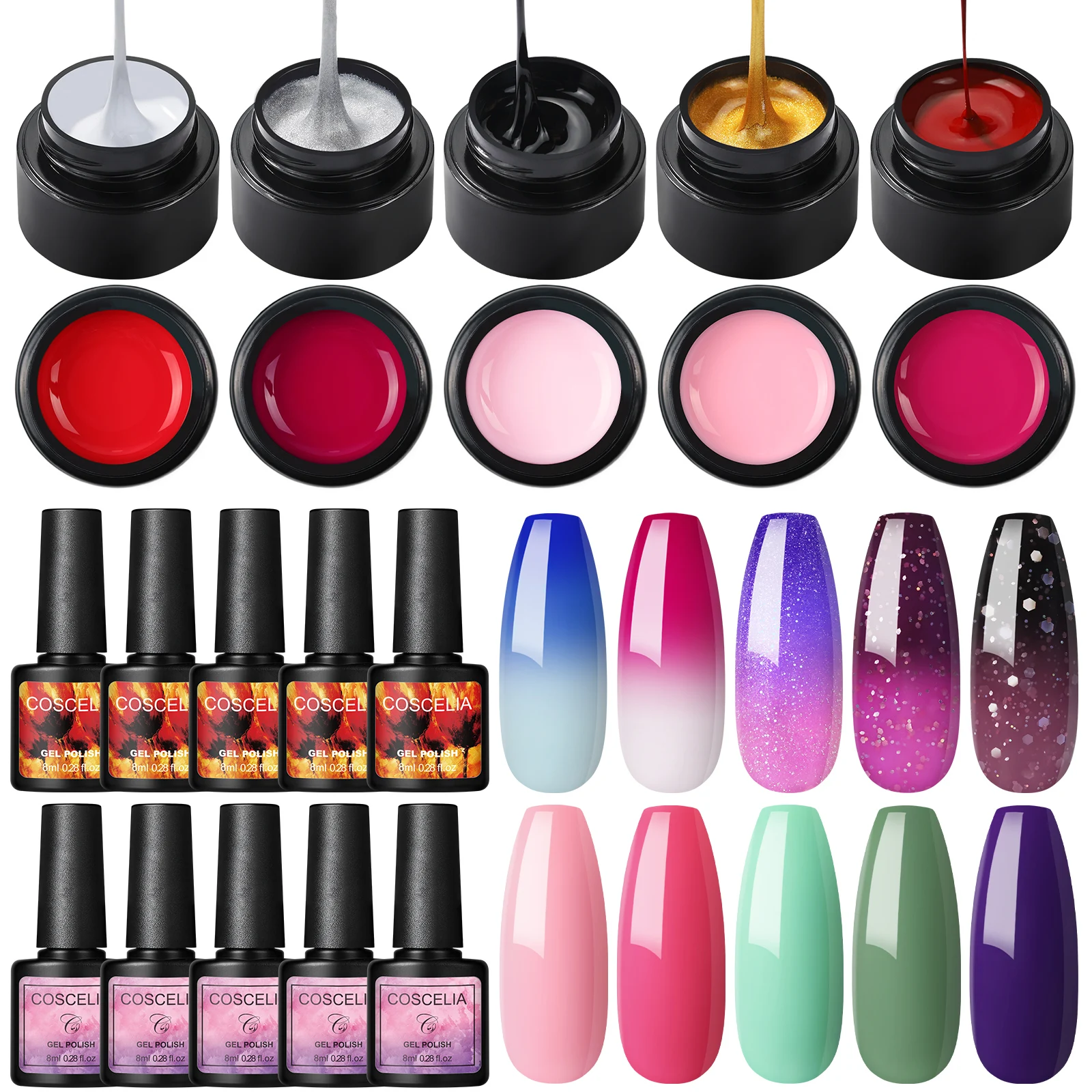 

_ Набор для маникюра, набор для наращивания ногтей с гель-лаком для ногтей, инструменты для дизайна ногтей, наборы для начинающих