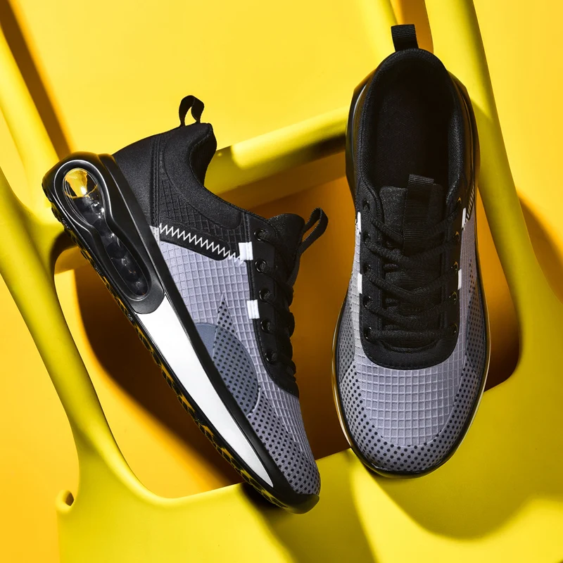 Original Brand Air Cushion Running Shoes for Men Unisex Sneakers Women Mesh Breathable Sports Shoes Fitness Travel Jogging Shoes