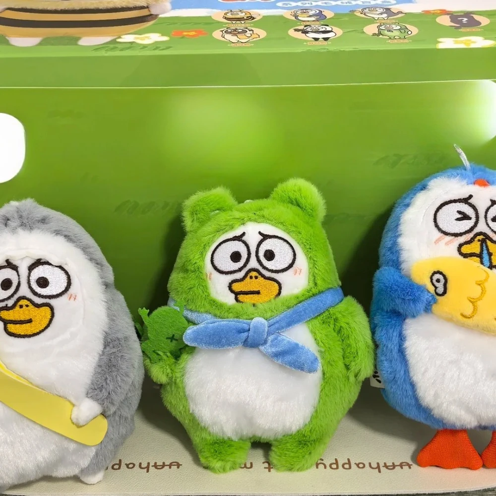 Фото Подлинная серия DUCKYO Friends Animal Party, слепая коробка, забавная коллекция, плюшевые куклы, украшение для стола, сюрприз, загадочный праздник №5