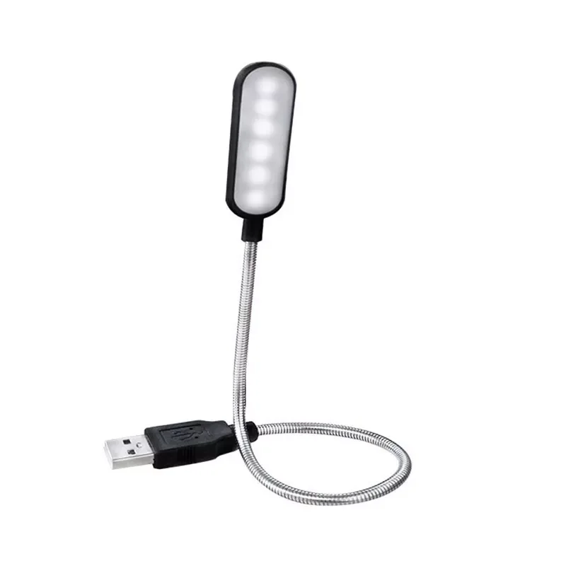 

Портативный USB-светильник для чтения, 6 светодиодов