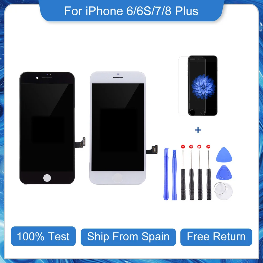 

AAA +++ No dead Pixels Screen For iPhone 7 6s 6 8 Plus LCD Display 3D Touch Screen Digitizer Assembly For iphone 7 LCD Pantalla