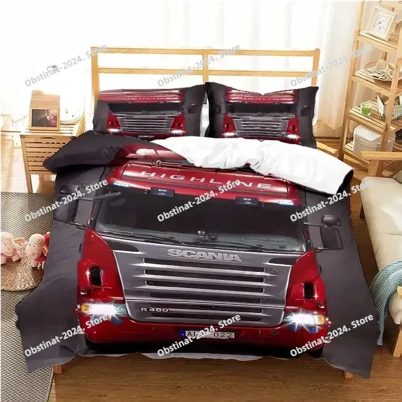 Комплект постельного белья с 3d принтом Scania Truck Logo Single Twin Full Queen King Size, комплект постельного белья для взрослых и детей, комплекты пододеяльников для спальни, домашний текстиль (art.: 3920cd32a2dd7) - 3920cd32a2dd7