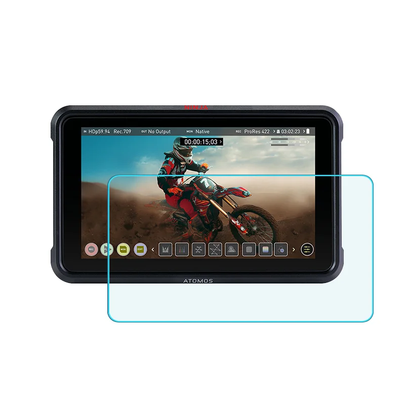 

9H Hard Glass Protector Diaplay Screen Protective Film Cover For ATOMOS Ninja V/V+ Plus Recording Monitor Protection Accessories