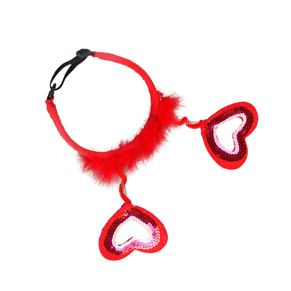 

1pc Hairband Adorable Creative Love Shaped Valentine's Day Hair Accessory for Dog