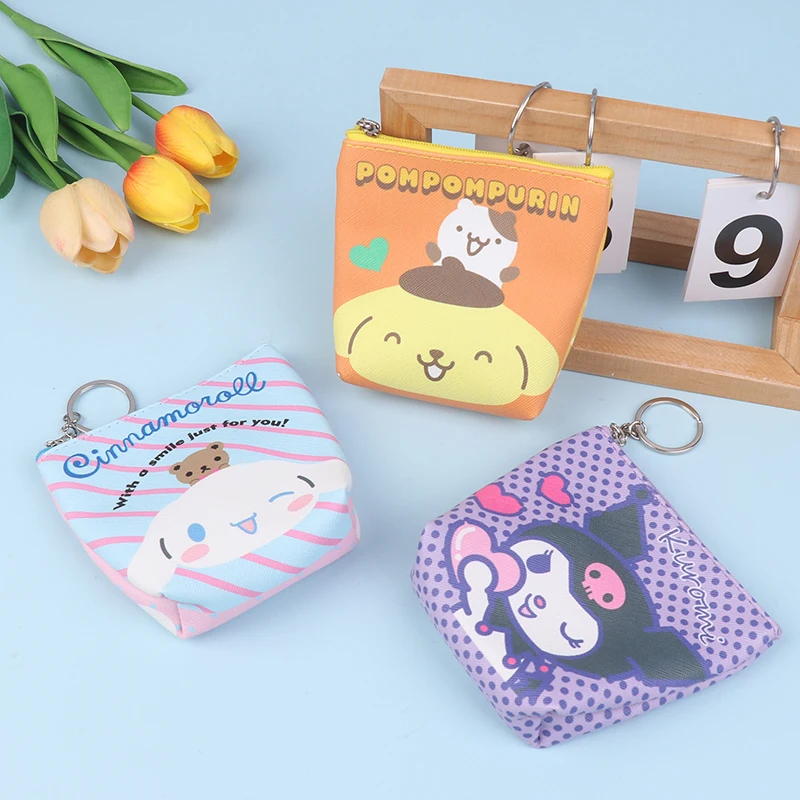 Новинка кошелек Sanrio Kawaii Hello Kitty моя мелодия Кошелек для монет аниме Cinnamoroll помпон