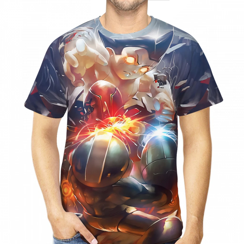 

Футболка мужская сетчатая быстросохнущая из полиэстера с принтом