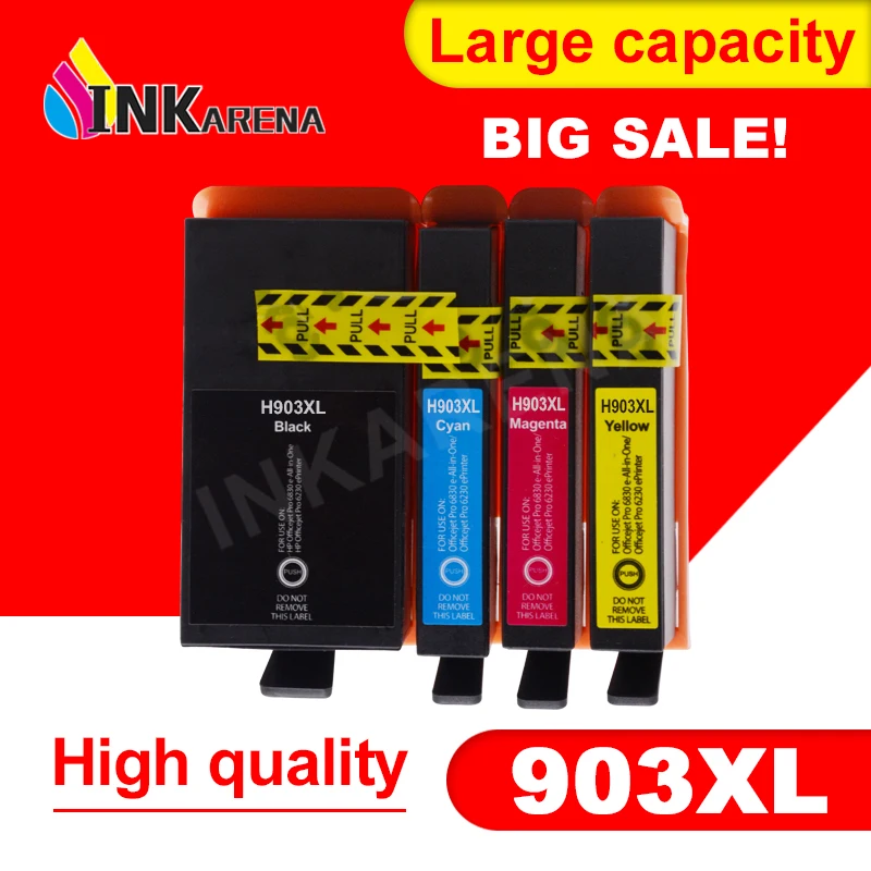 

INKARENA New Ink Cartridge 903xl Compatible For HP 903 903XL HP with chip For HP OfficeJet Pro 6965 6966 6968 6970 6971 6974