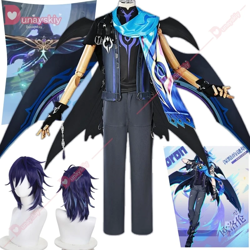 Genshin Impact Ororon Косплей Костюм Парик Игровая Униформа Плащ Перчатки Natlan Хэллоуин