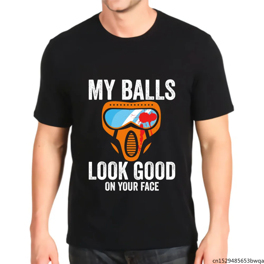

Graphic Retro T Shirt Paintball Airsoft Gotcha Poly Cotton Best Seller Top Mens Anime T-shirt Four Seasons