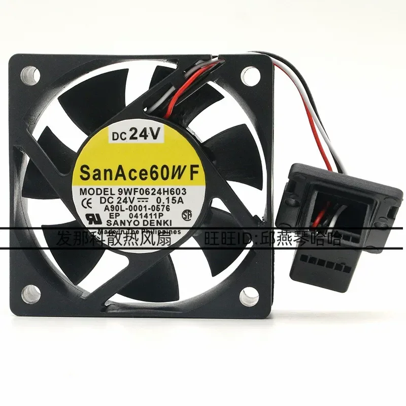 Фото Вентилятор охлаждения SANYO 9WF0624H603 6020 24V 0.15A A90L-0001-0576 FANUCO для станков с ЧПУ №2