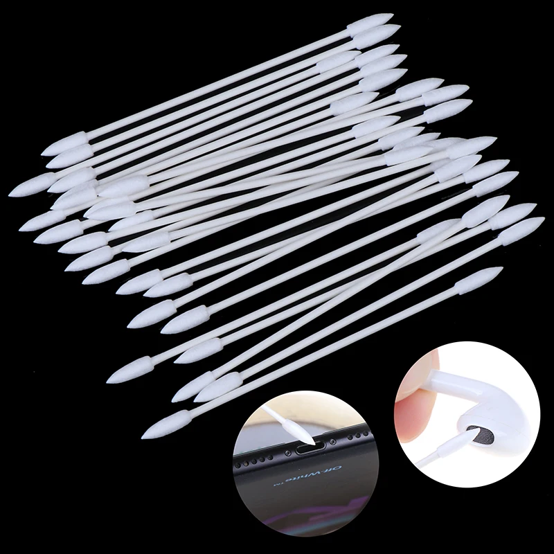 

2 bags Pro Dust Free Disposable Cleaning Swab Cotton Stick For AirPods Earphone Headphone Phone Charge Port Accessories