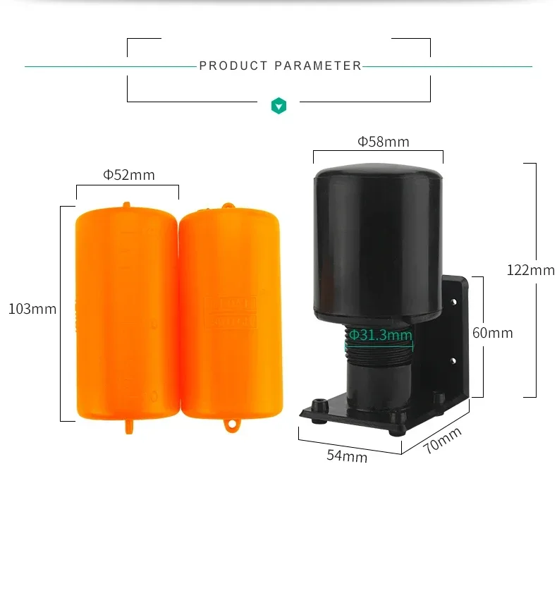 70-AB плавающий 220 В контроллер выключатель жидкость уровня жидкости контактор