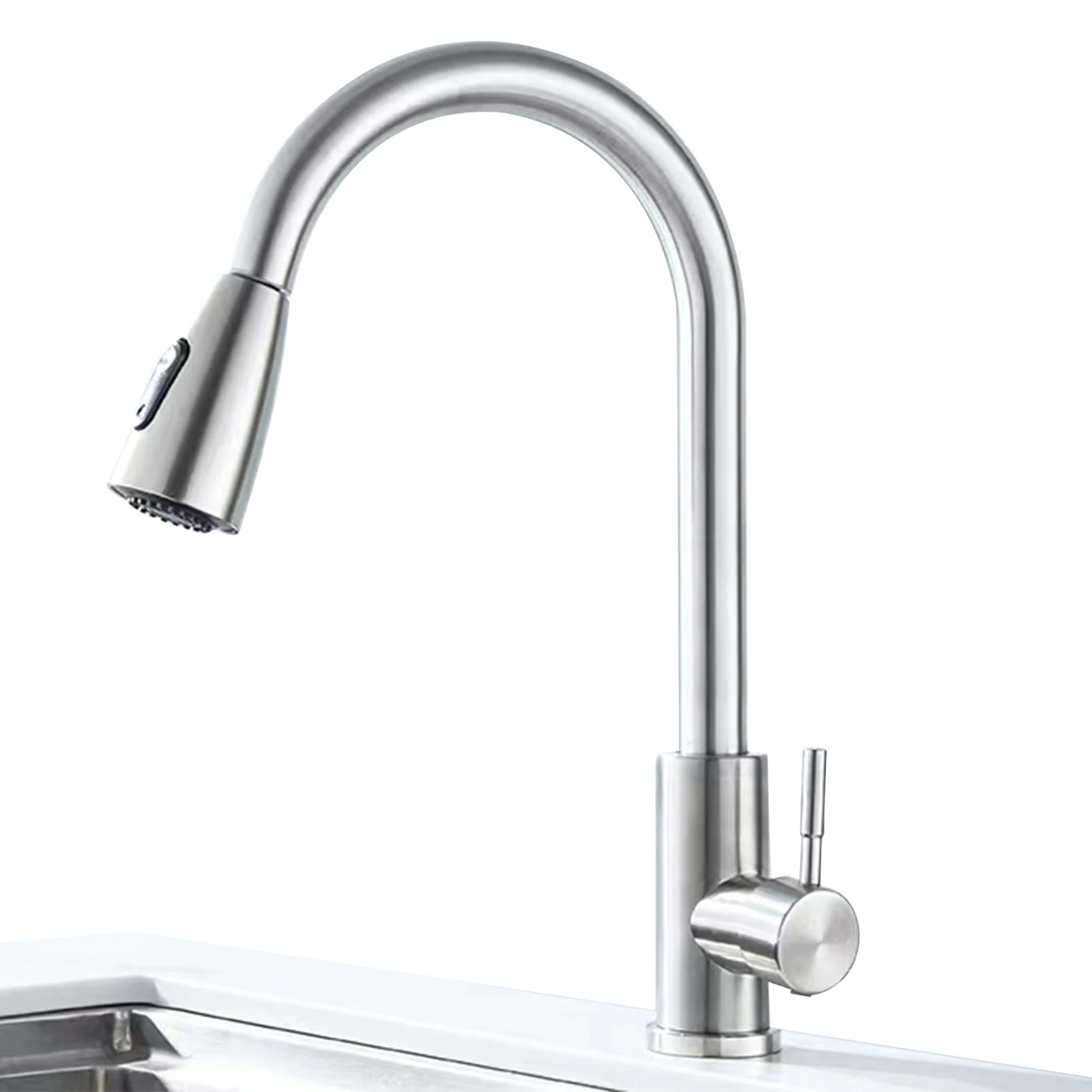 

Single Handle Kitchen Faucet 360 Degree Rotating Faucet Movable Kitchen Tap Head Kitchen Sink Faucet Sprayer Attachment