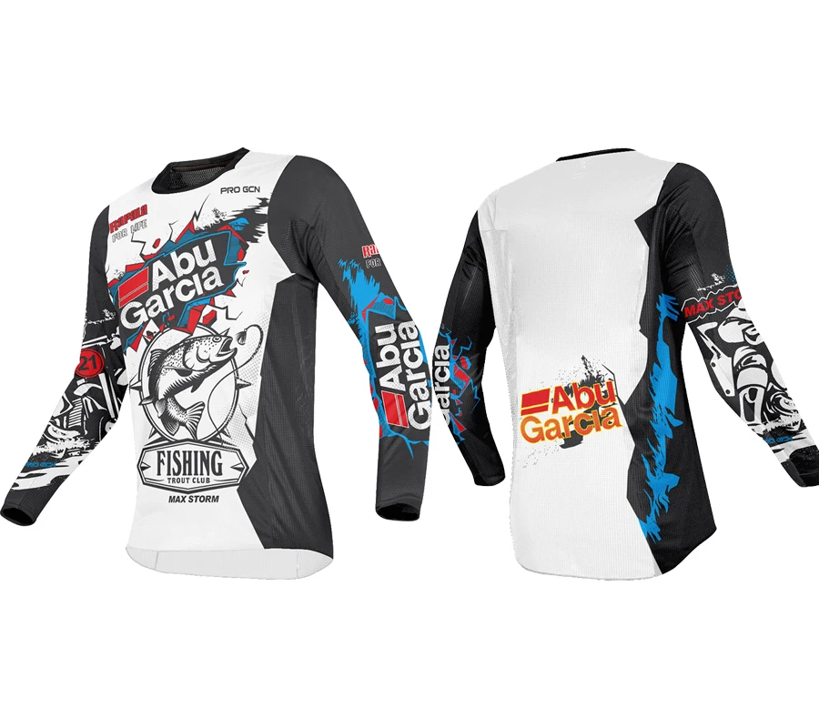 

2023 NEW Summer long-sleeved fishing shirt breathable and quick-drying outdoor men's fishing clothes/motocross jersey