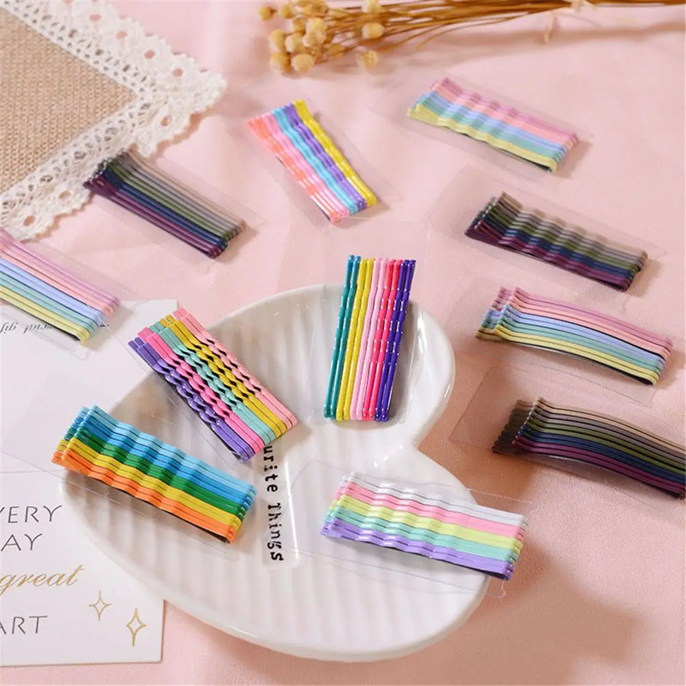 

Metal Baking Paint Styling Hair Accessories Candy Color Clip Girl Hairpin Curly Wavy Grips Hairstyle Hairpins Hair Clip