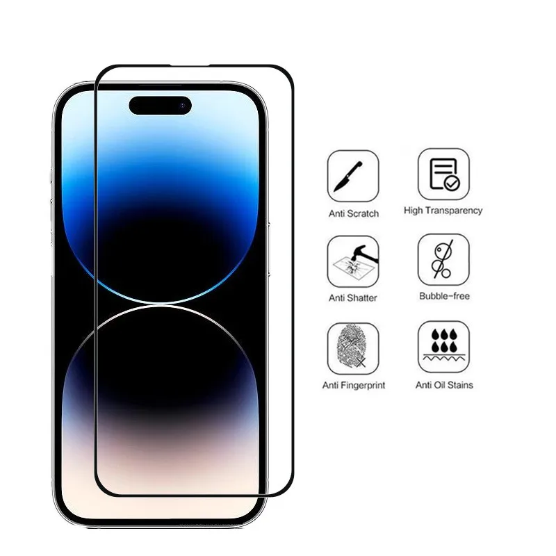 Распродажа 9H закаленное стекло для iphone 14 Pro Max 14Pro 14Plus Защита экрана pro max 3D