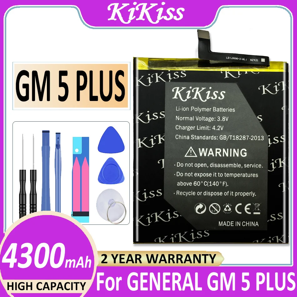 

Аккумулятор KiKiss 4300 мАч для GM 5 PLUS / GM5 PLUS + номер отслеживания