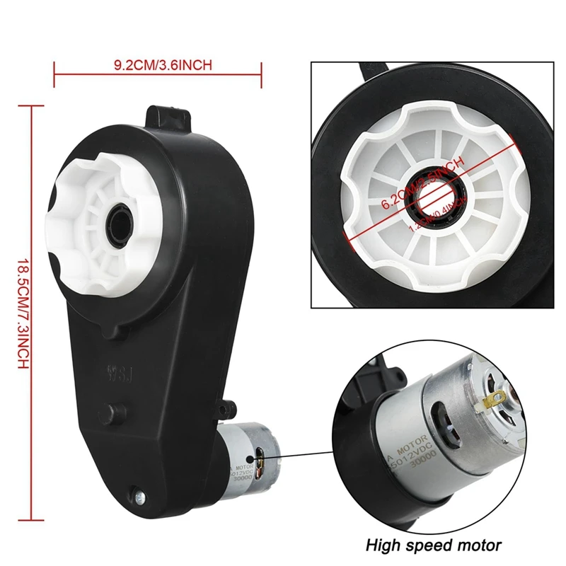 Детский автомобильный редуктор 30000 об/мин мотор 2 шт. электродвигателя мотоциклы
