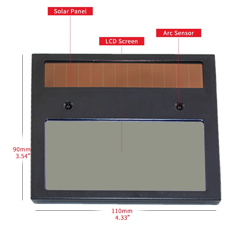 Шлем сварочный с автозатемнением на солнечной батарее цветная маска для сварки
