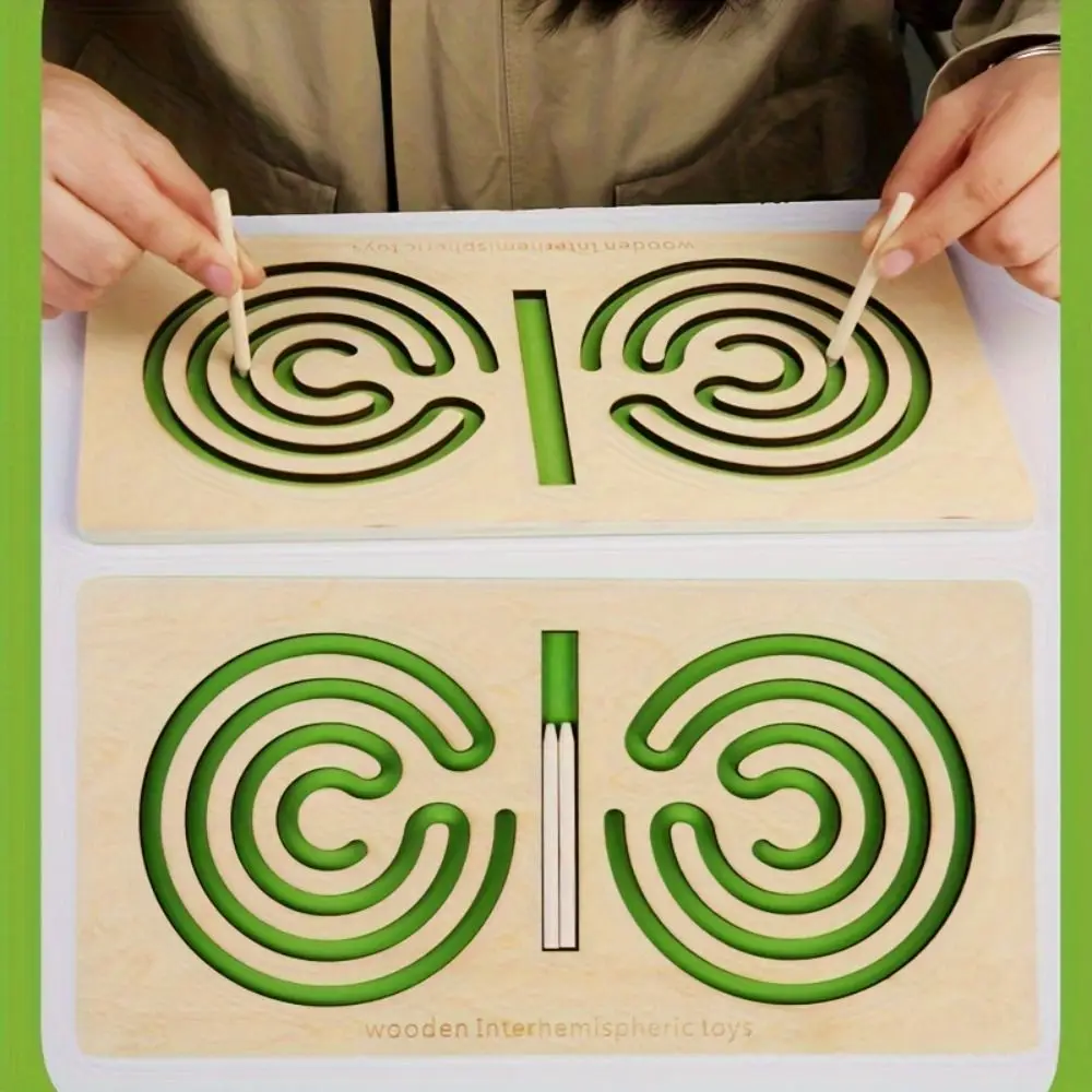 sterowanie trajektorką lewy prawy łamigłówka koordynacja mózgu dłoni pióro ruch zabawki do treningu trening ostrości edukacyjny