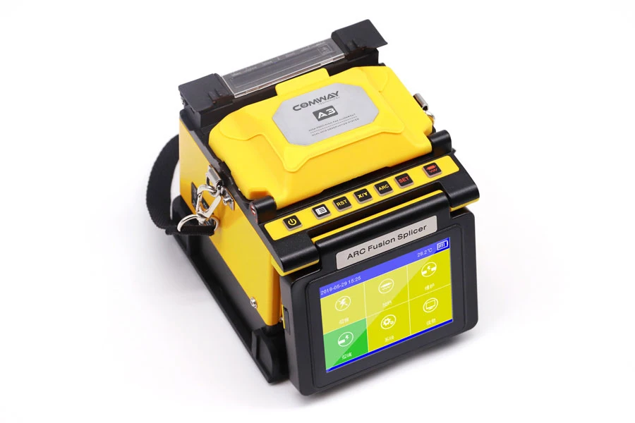 Multi-language Comway A3 optical fusion splicer strong performance fiber endface melter 2 in 1 ARC Splicing machine Touch screen