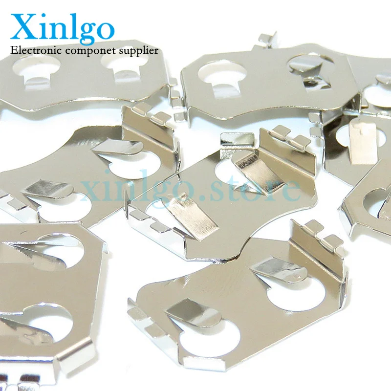 20 шт. SMD Вкладка 20.0 мм CR2032 2032 CR2025 CR2020 Держатель батареи кнопочной батареи Монетная задержка Крестовина BK-912 Поверхностный монтаж печатной платы