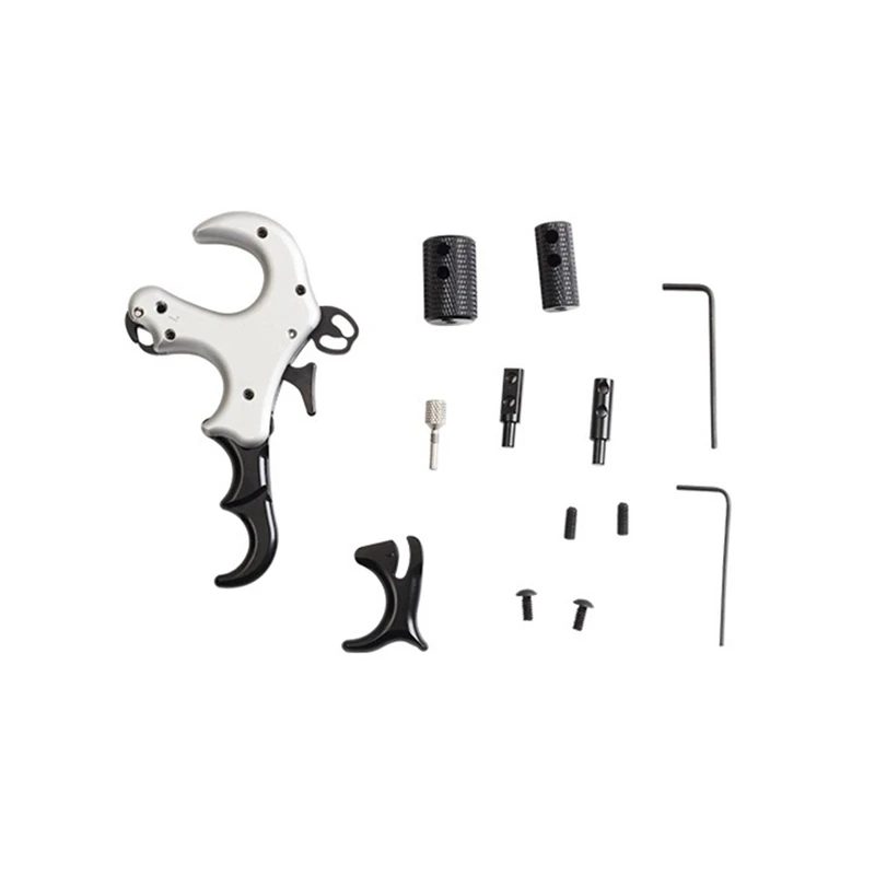 

NEW-3/4 Refers to the Compound Bow Release Auxiliary Tool Aluminum Alloy Thumb Trigger Handle Left/Right Hand Archery