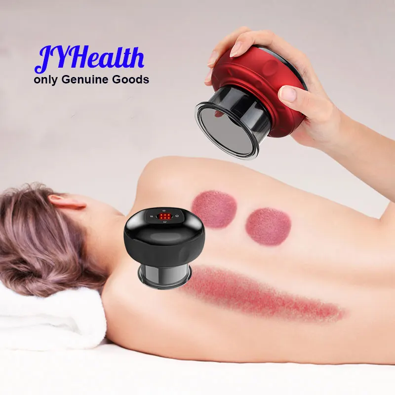 

JYHealth Vacuum Cupping Device skin Scraping Massager jars Infrared Heat Suction Cups guasha Therapy Anti Cellulite Health Care