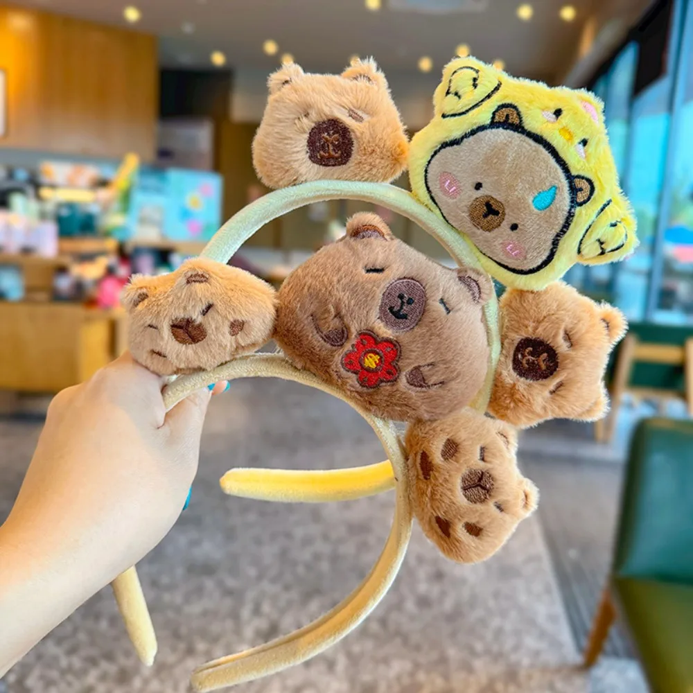 Новая повязка на голову с изображением звезды в корейском стиле и капибары милая