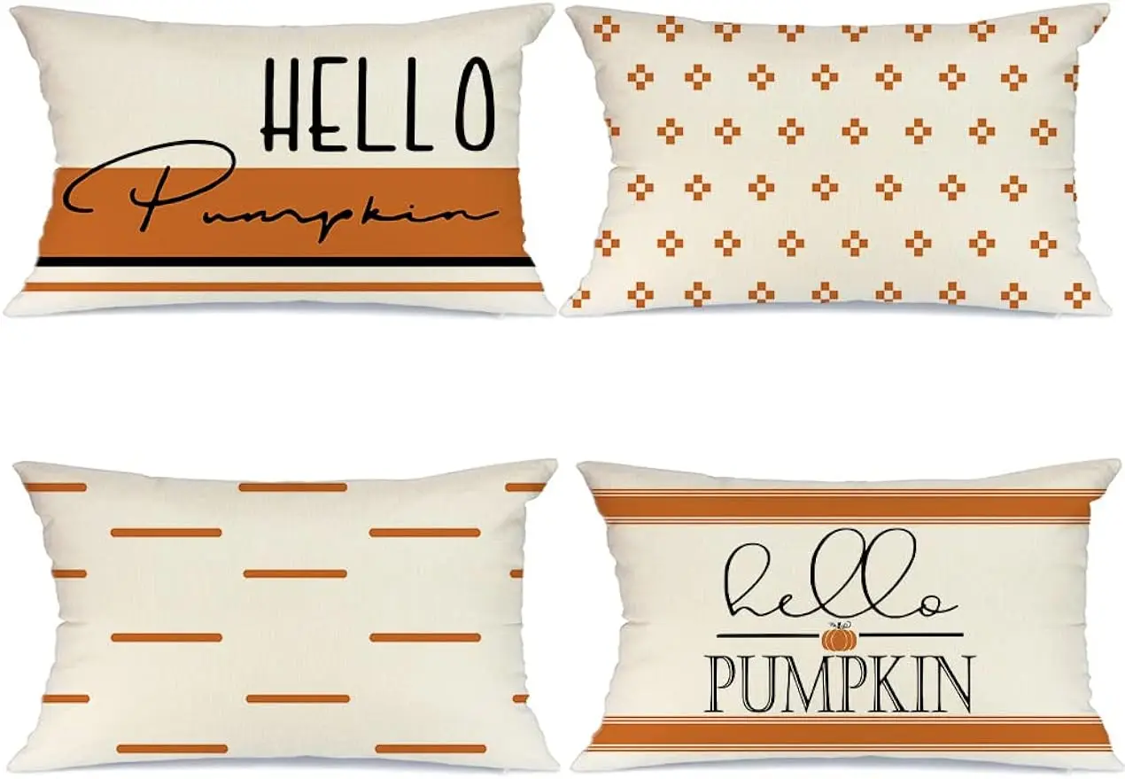 

Осенняя декоративная наволочка с тыквой счастливой осенью уличное украшение для подушки наволочка для дивана наволочка для подушки