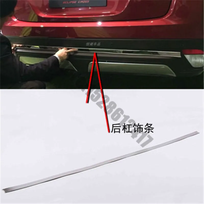 

high quality stainless steel Rear Trunk lid trim cover Trunk light bar for Mitsubishi Eclipse Cross 2018 2019 2020 Car Styling