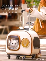 Cat bag out portable handle case cat suitcase pet backpack dog cat box large capacity space capsule cat carrier bag
