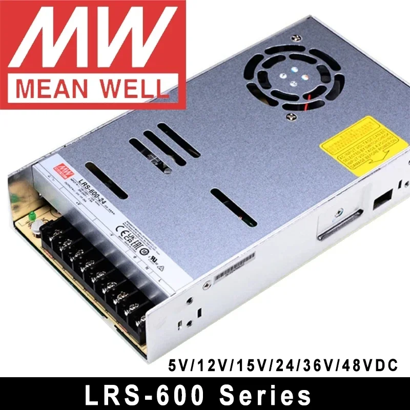 Mean Well RS-15 RS-25 LRS-35 50 75 100 150 200 350 450 600 Вт 5 В 12 15 24 36 48 Импульсный источник питания с