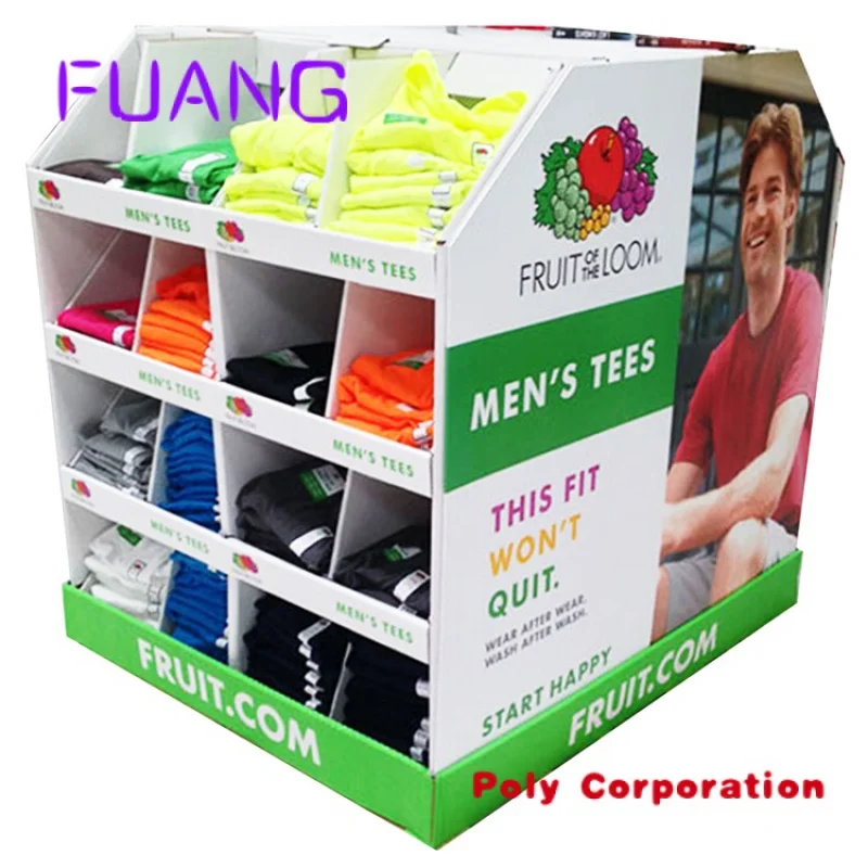 Custom Cardboard Display Supermarket Paper Stack Display 1/4, 1/2, full plastic Pallet Display Stand.